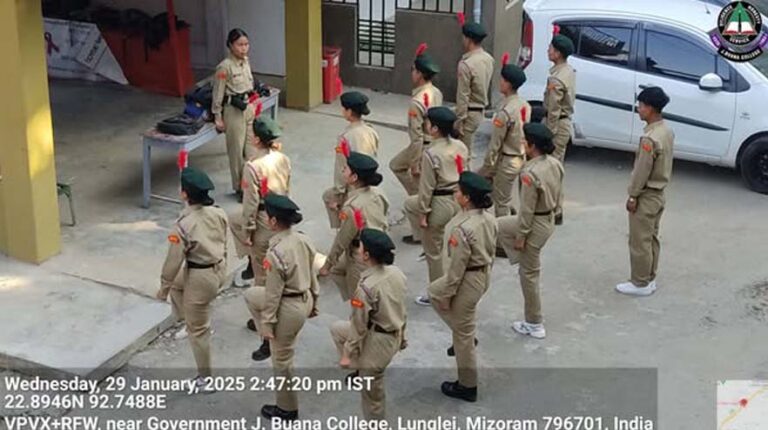 NCC -parade at the college premises.